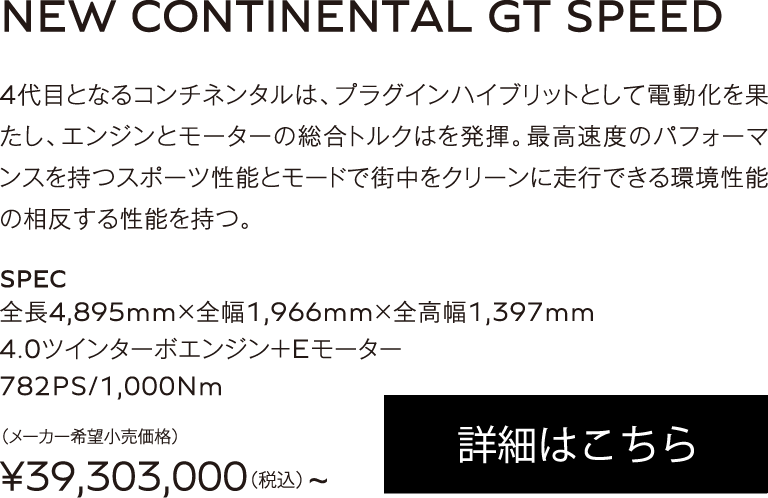 NEW CONTINENTAL GT SPEED